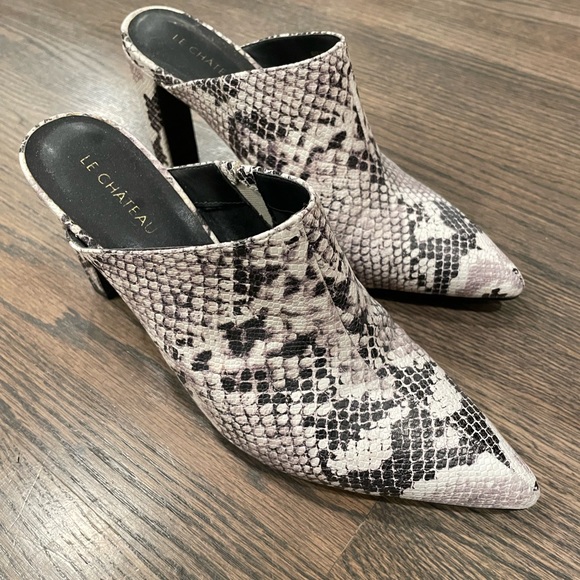 Le Chateau snake skin mules - Picture 2 of 2